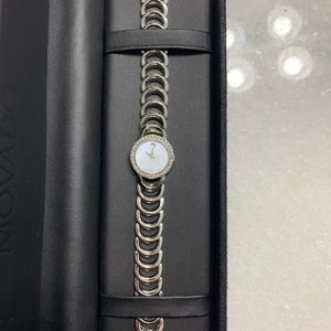 Movado Rondiro mother of pearl diamond watch